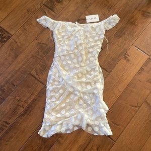 Polka dot bodycon dress